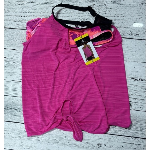 ZEROXPOSUR Swim Tank Pink Racerback  Size Women's M‎ NWT - Picture 5 of 7